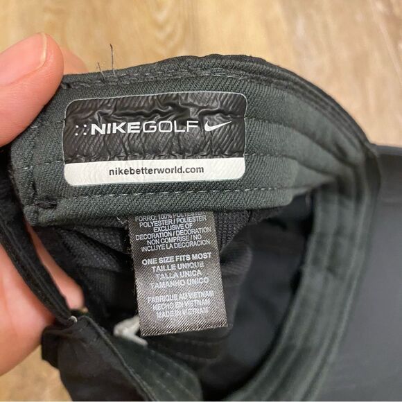 NIKE Adult Unisex Tech Golf Pro Tour Adjustable Hat/Cap Black 845064-010 - Picture 6 of 6
